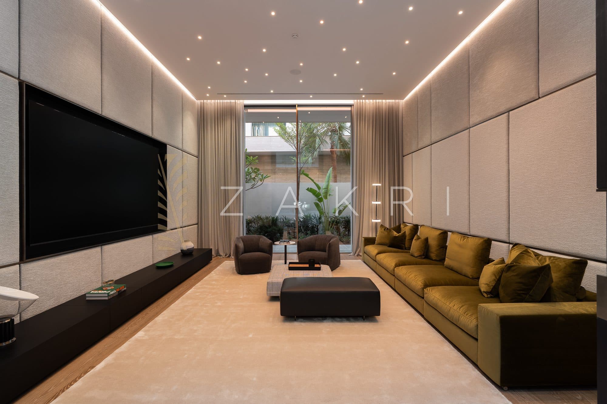 The cinema and media room