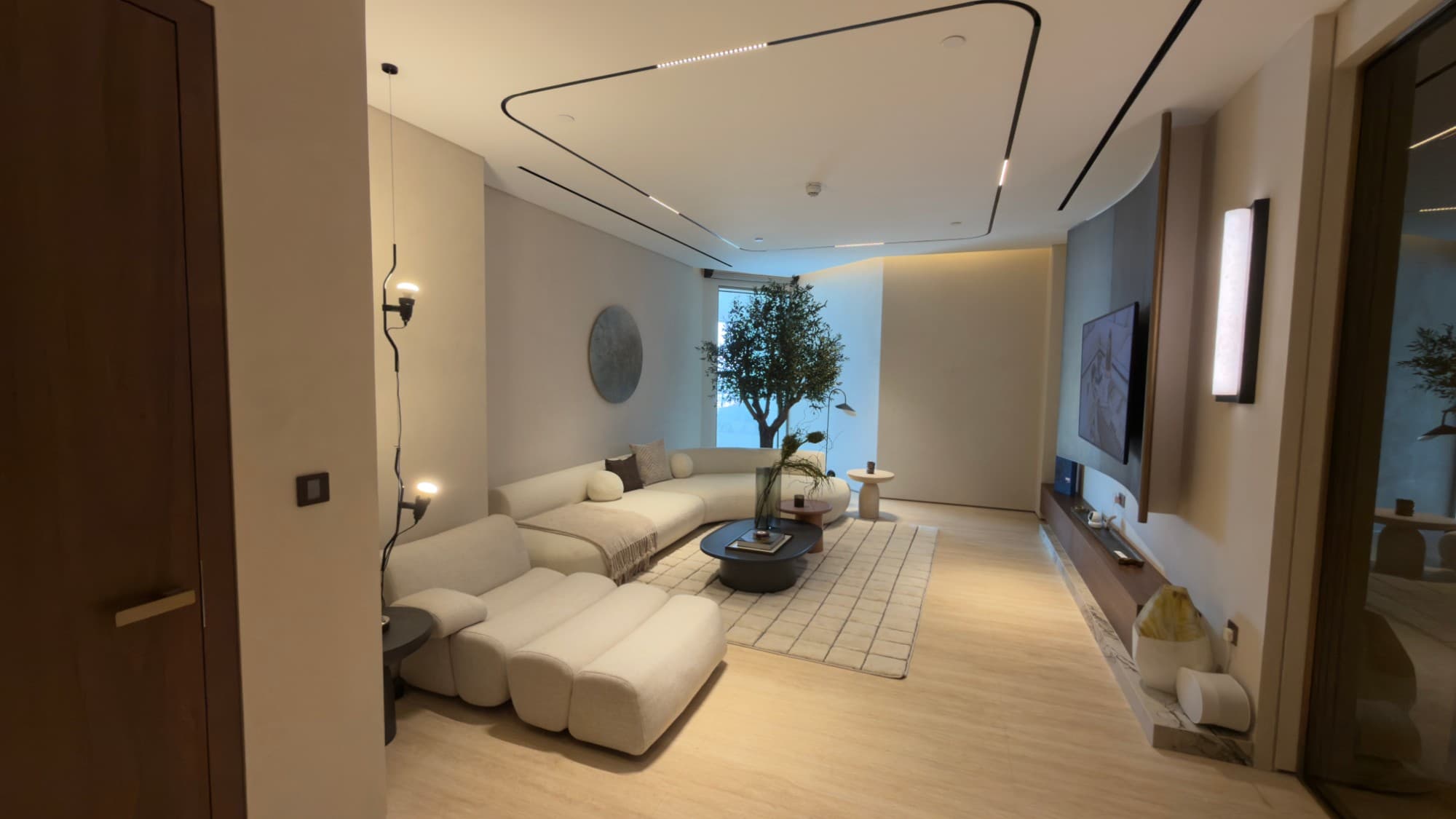 The family living area on the upper floor